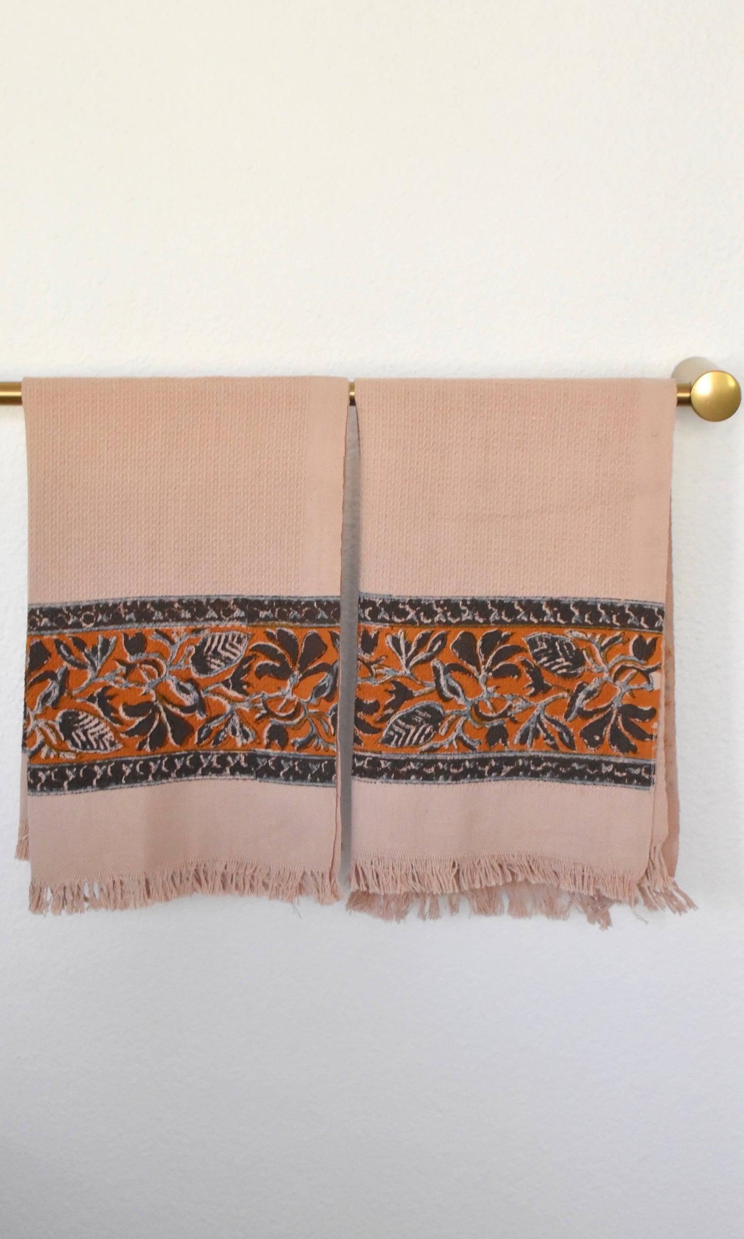 Cocoa Khadi Hand Towels (set of 2)