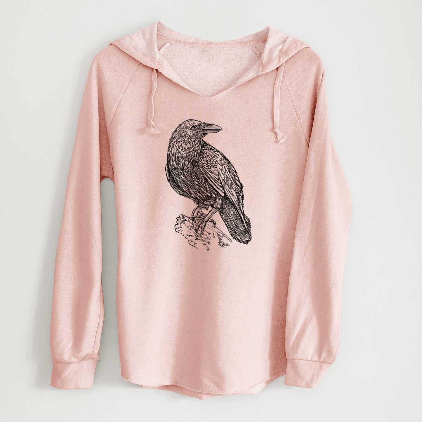 Corvus corax - Common Raven - Cali Wave Hooded Sweatshirt