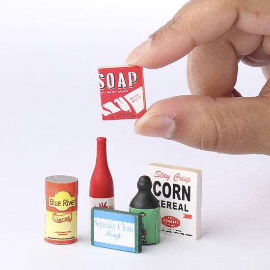 Dollhouse Miniature Kitchen Groceries (Pack of 6)