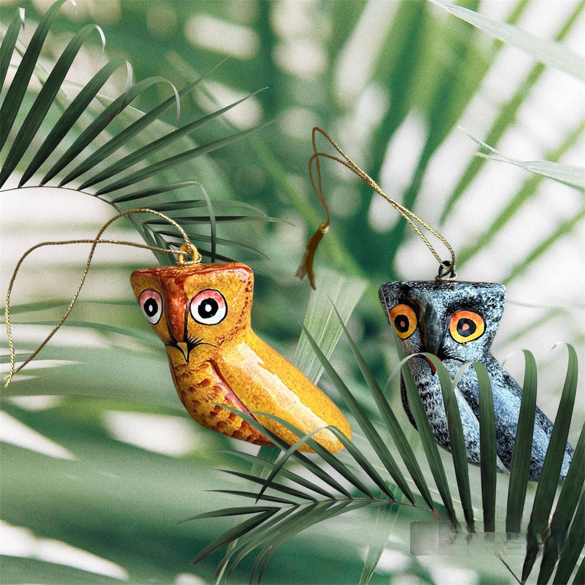 Owl Ornament Paper Mache
