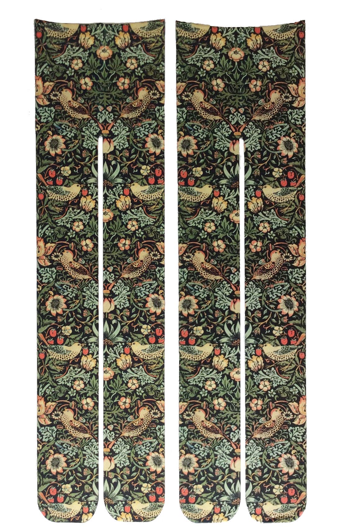 STRAWBERRY THIEF by WILLIAM MORRIS Printed Art Tights