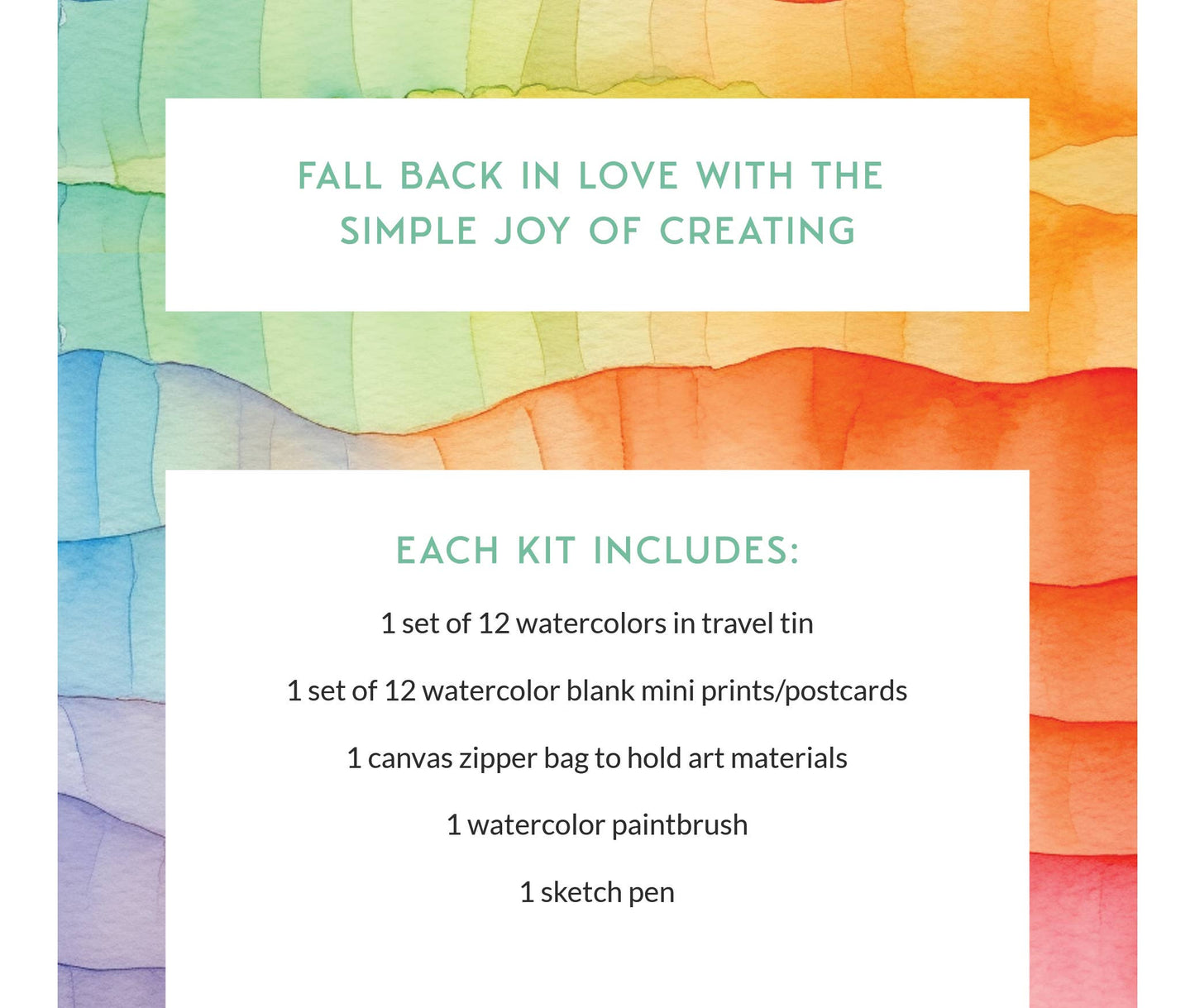 Sketch + Wander Watercolor Travel Kit- All in One Kit