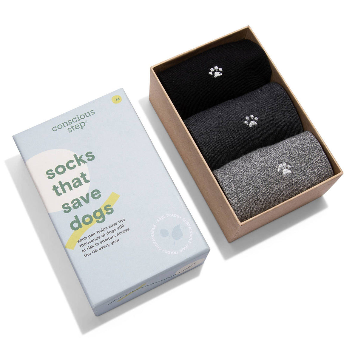 Boxed Set Quarter Socks that Save Dogs