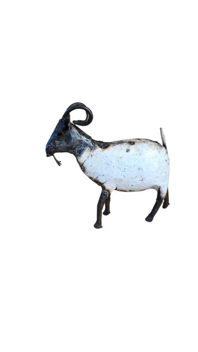 METAL WHITE SMALL GOAT