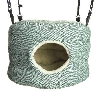 HUGE Rodent-Hive Rat Ferret Toy: Green Herringbone