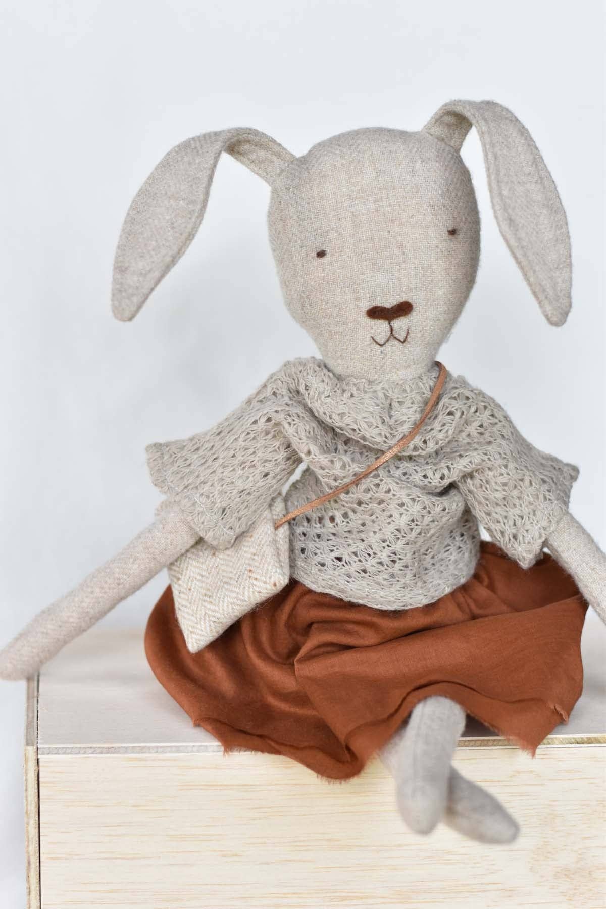 Ruthie the Rabbit doll - French Knit
