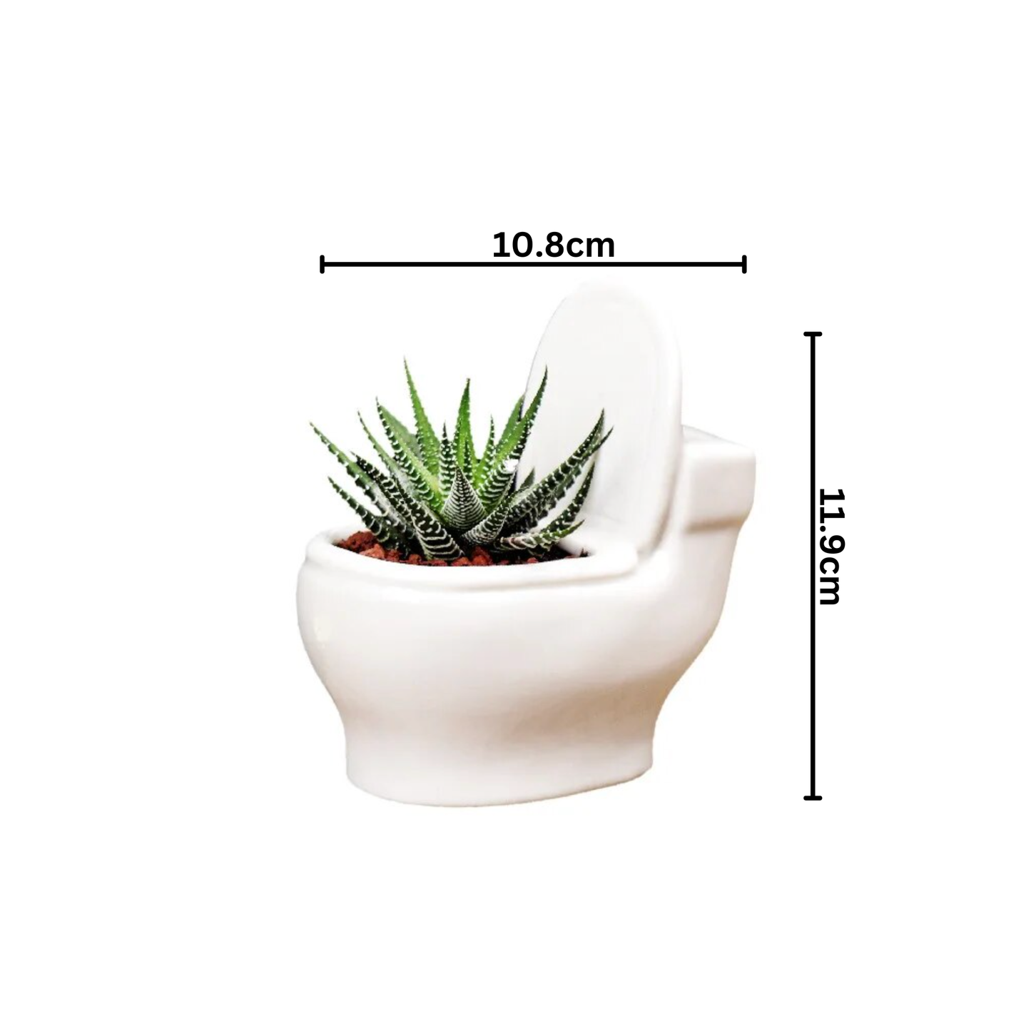 Ceramic Creative Toilet Shape Flower Pot
