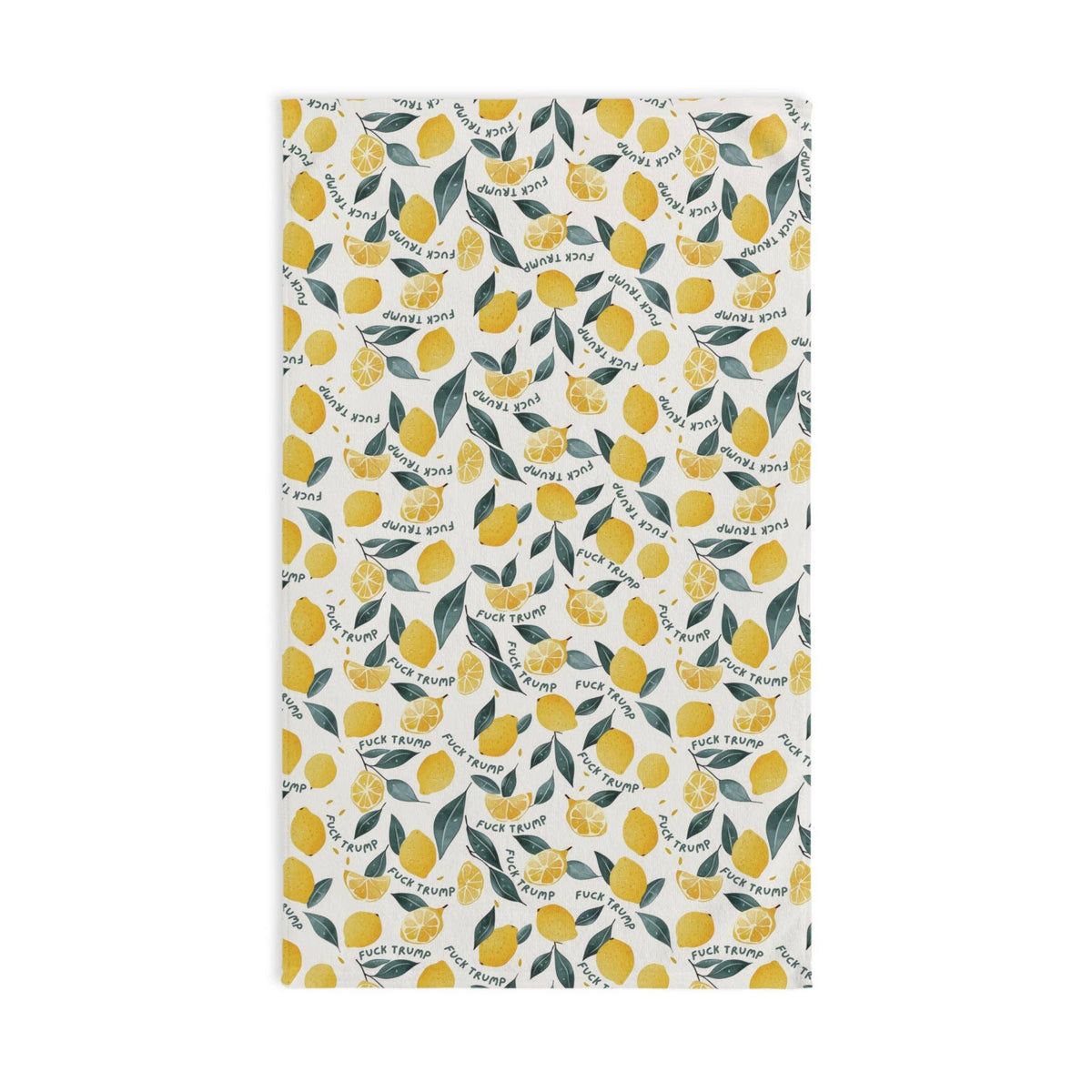 Subtle Fuck Trump Lemon Hand Towel