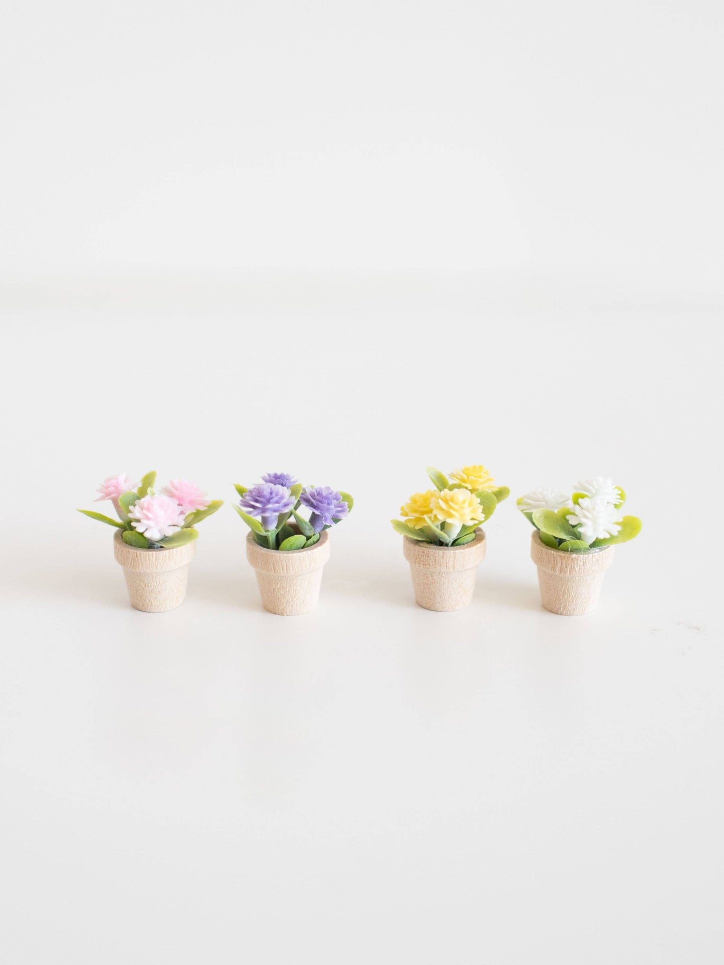 Dollhouse Spring Potted Flower Plant | Various Sizes Colors