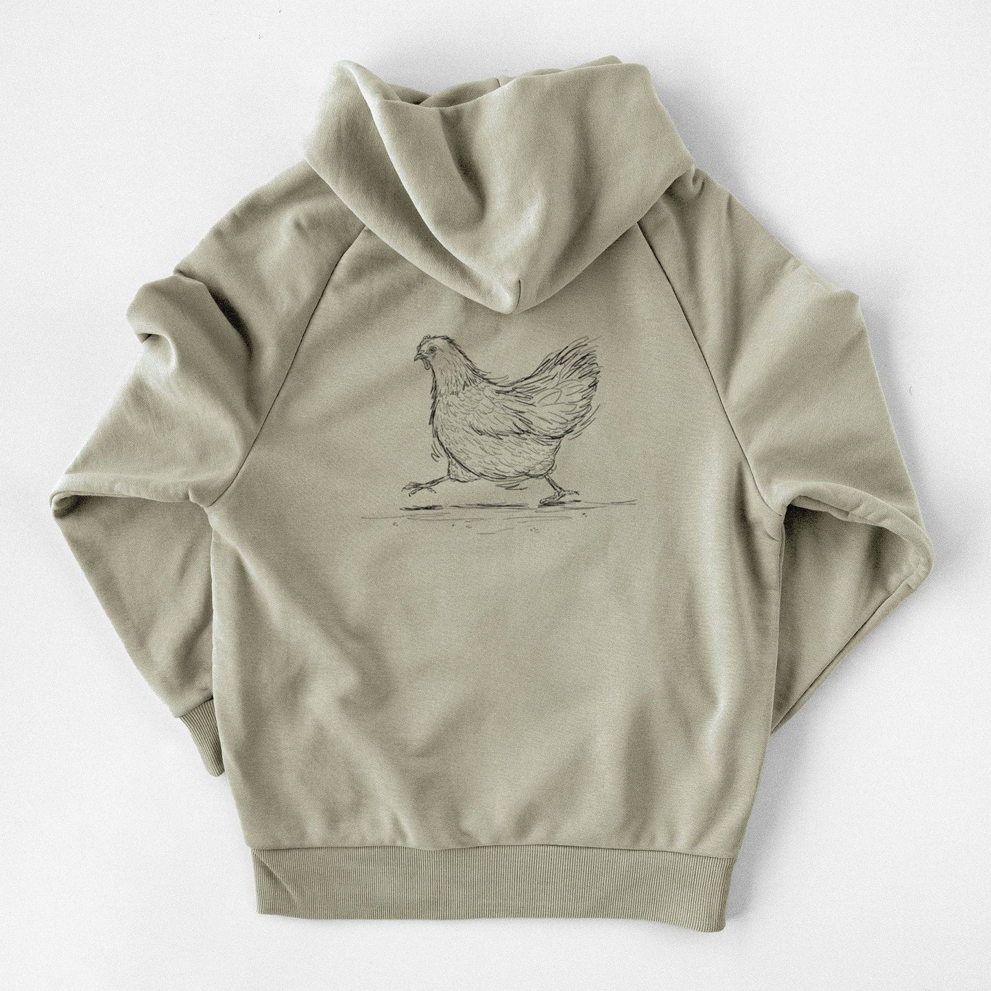 Hurried Hen - Orpington Chicken - UltraLuxe Heavyweight French Terry Hoodie