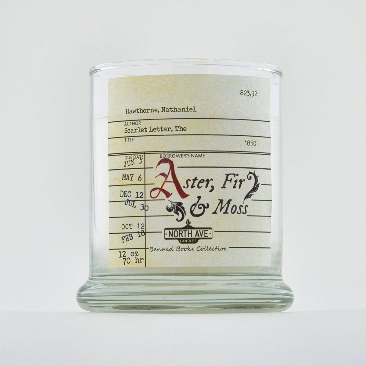 Banned Book Candle / Scarlet Letter / Book Lover Gift