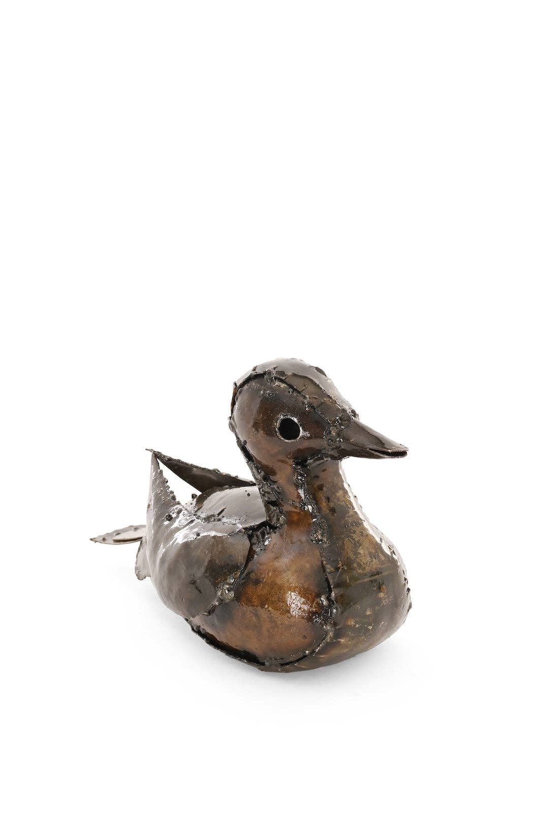Recycled Metal Resting Baby Gosling