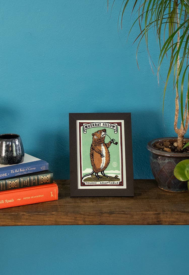 Muskrat Fellow Print