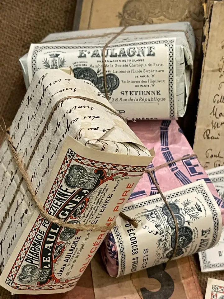 Antique French Labels in bundles of 8