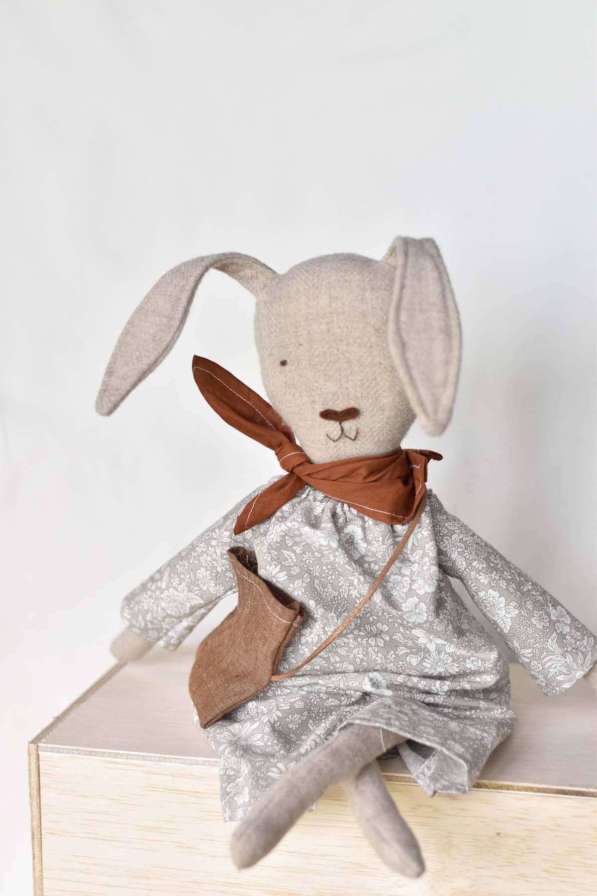 Ruthie the Rabbit doll - Liberty Floral