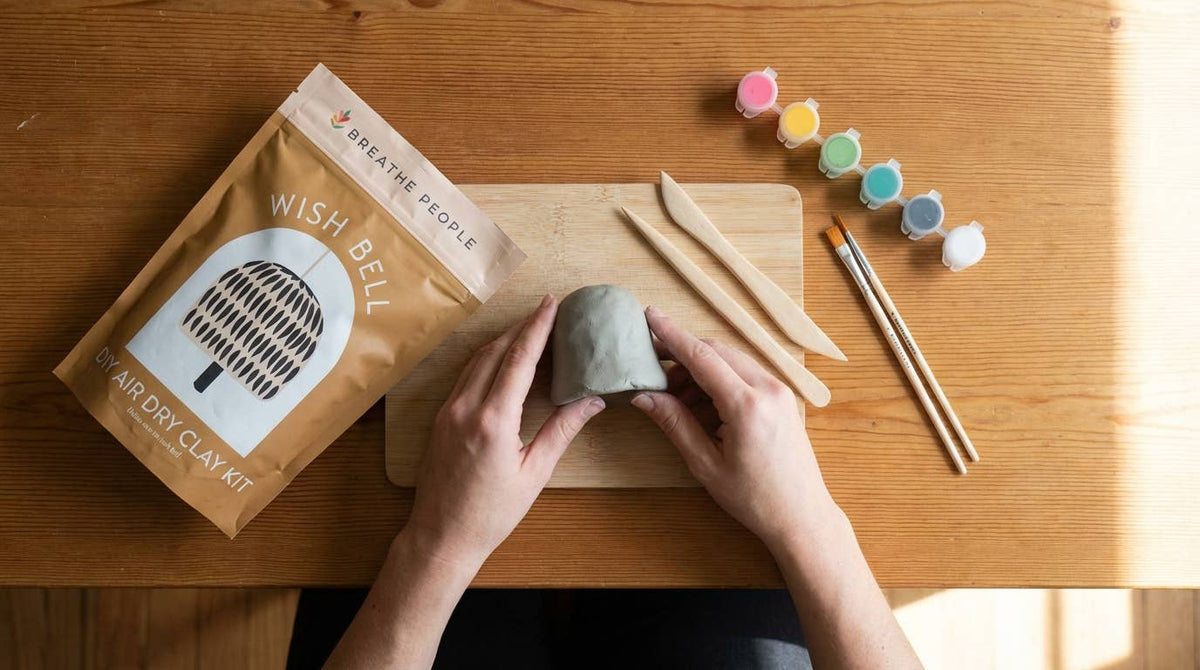 DIY Air Dry Clay Kit- Make Your Own Wish Bell