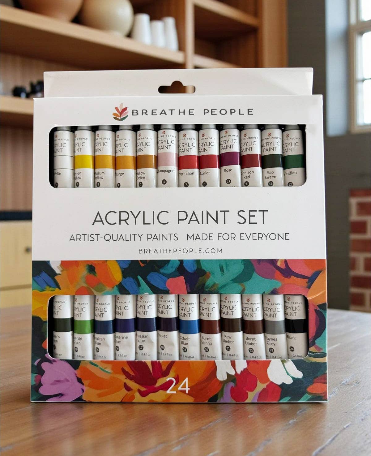 Breathe People Acrylic Paint Set + Brushes