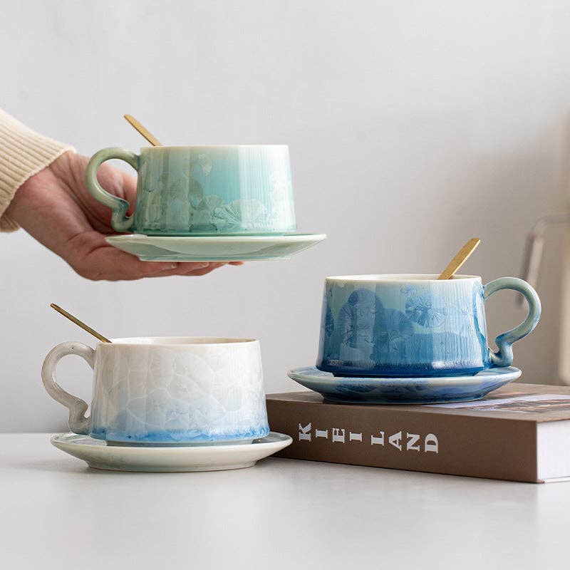 Gohobi Crystal Glazed Coffee Cup Mug
