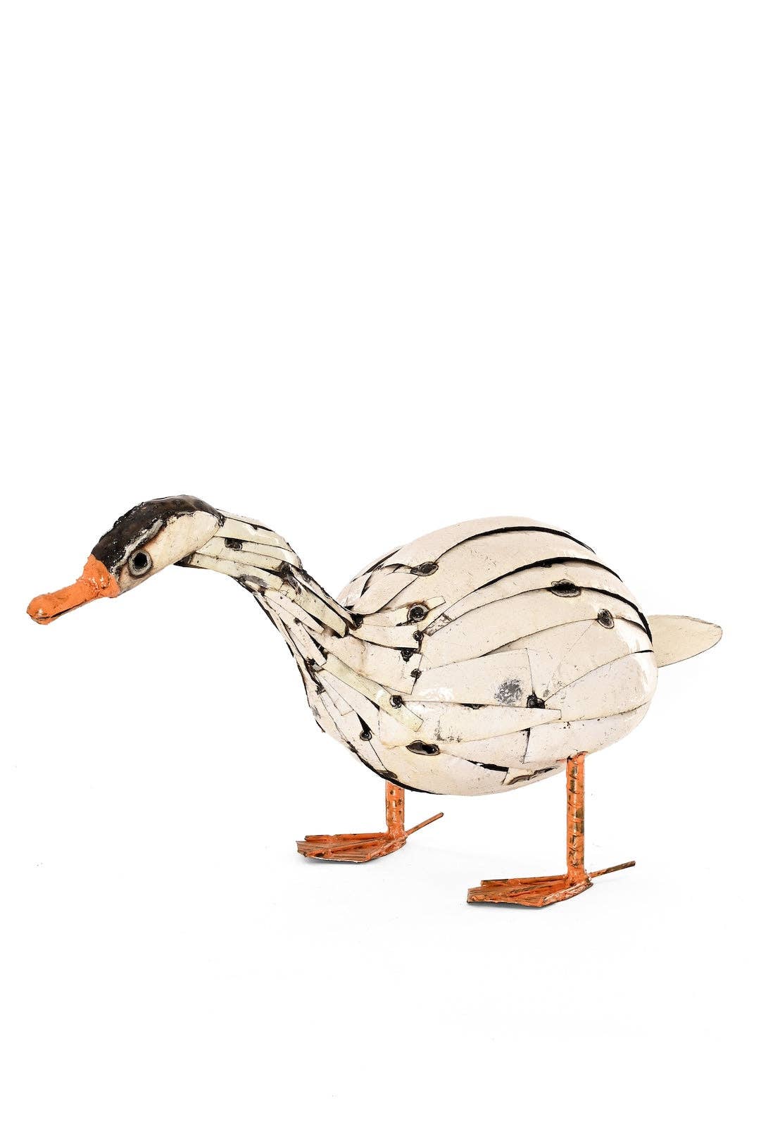 Curious Goose Recycled Metal Sculpture