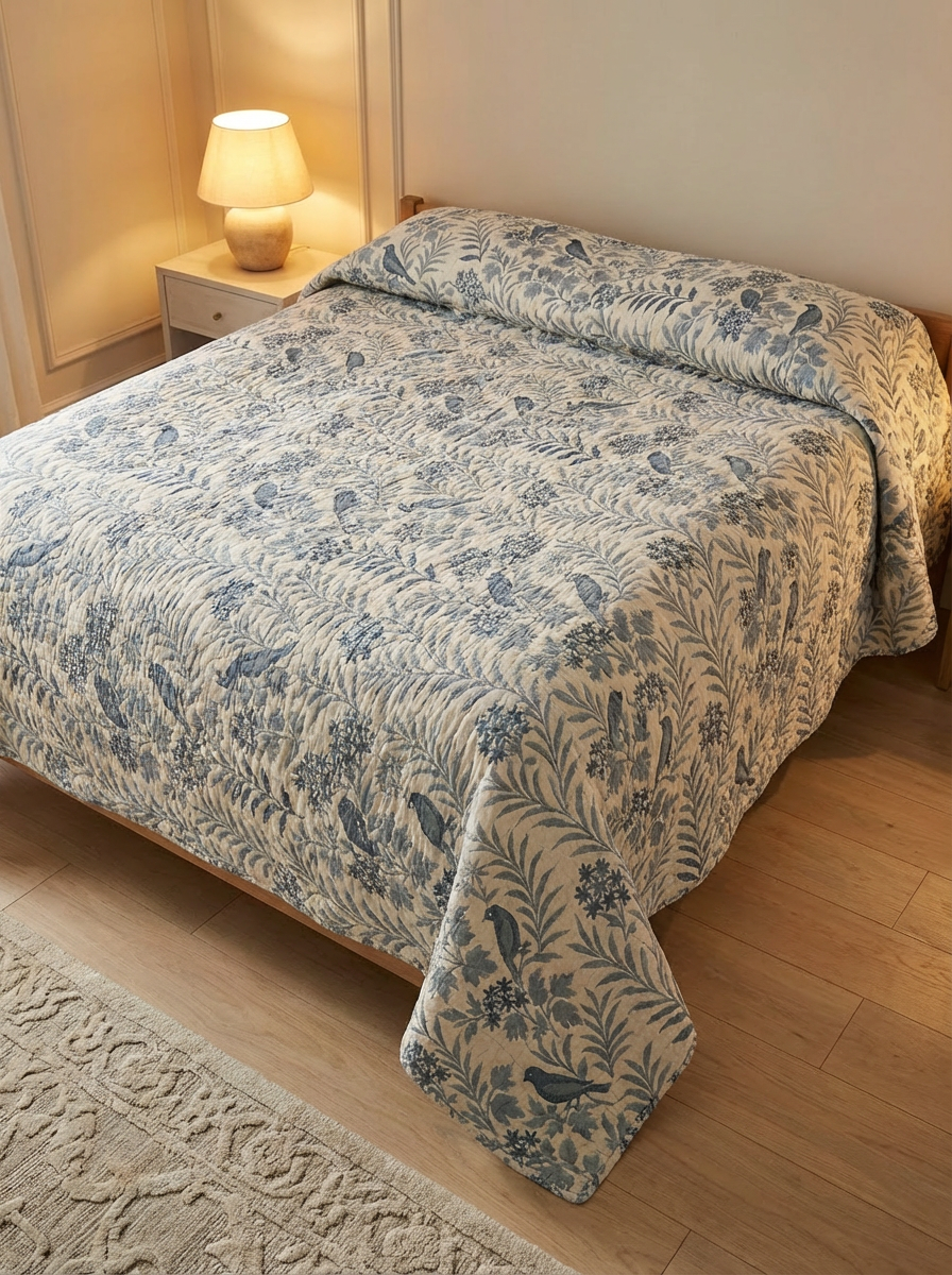 Mint Bird Blanket