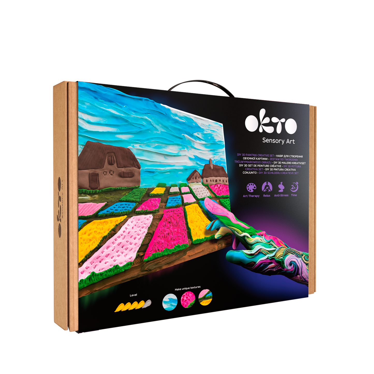 OKTO Sensory Art 3D Painting “Flower Beds in Holland”