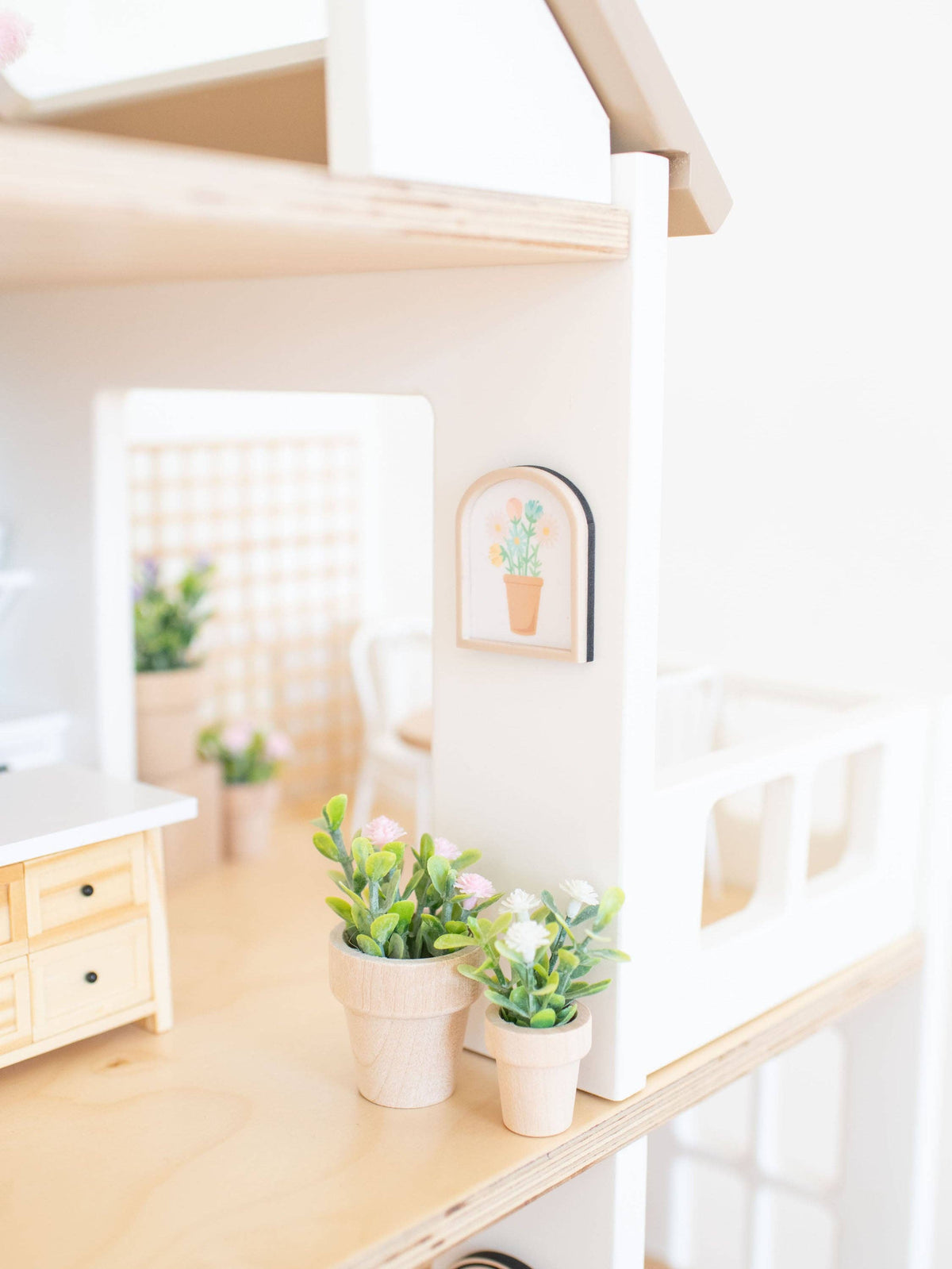 Dollhouse Floral Wall Print | Arch | Flowers Tulip Lilies