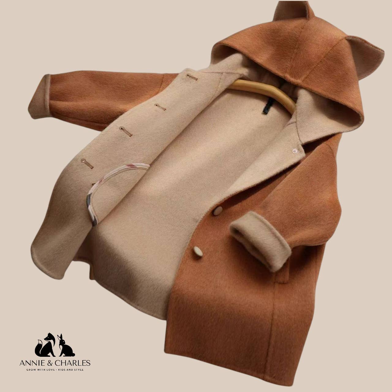 Annie & Charles® Wool Coat FOX