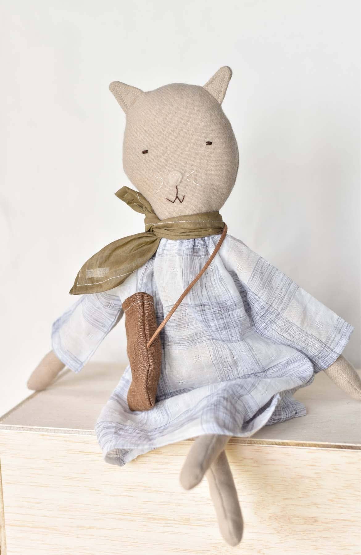 Mae the Barn Cat - Grid Plaid Day Dress