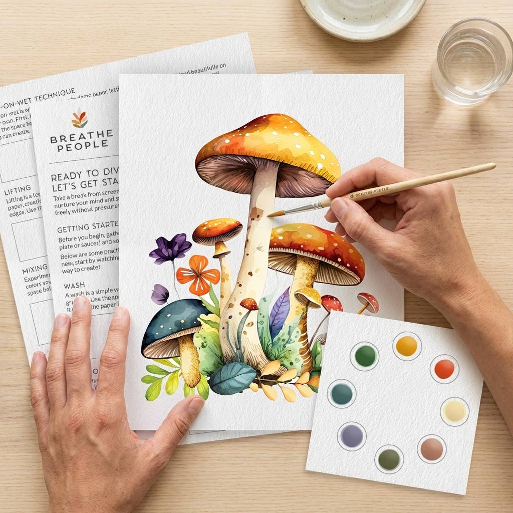Mushroom All-In-One Watercolor Kit