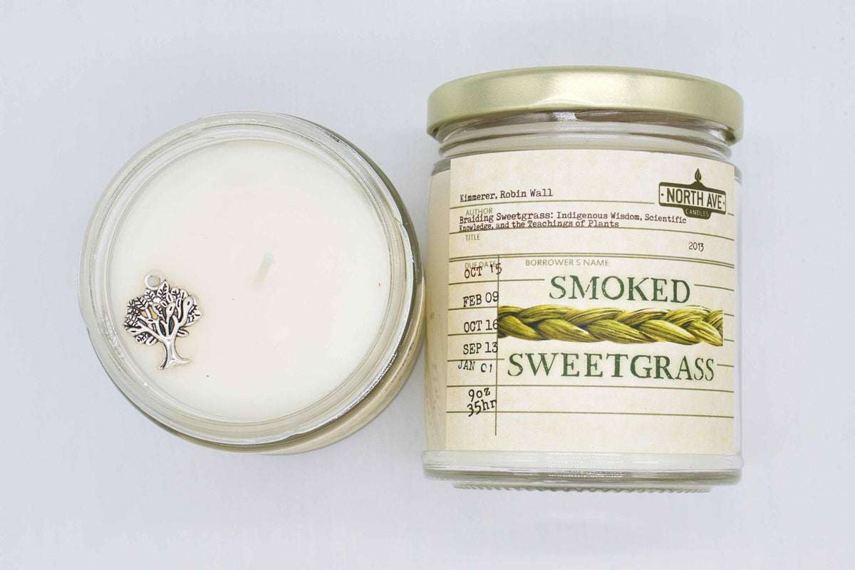 Book Candle / Braiding Sweetgrass / Bookstore sideline gift