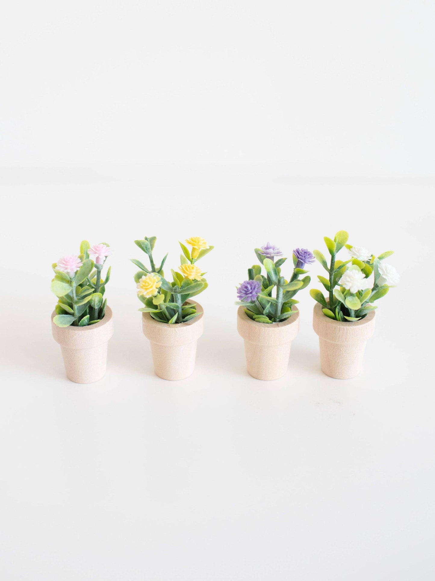 Dollhouse Spring Potted Flower Plant | Various Sizes Colors