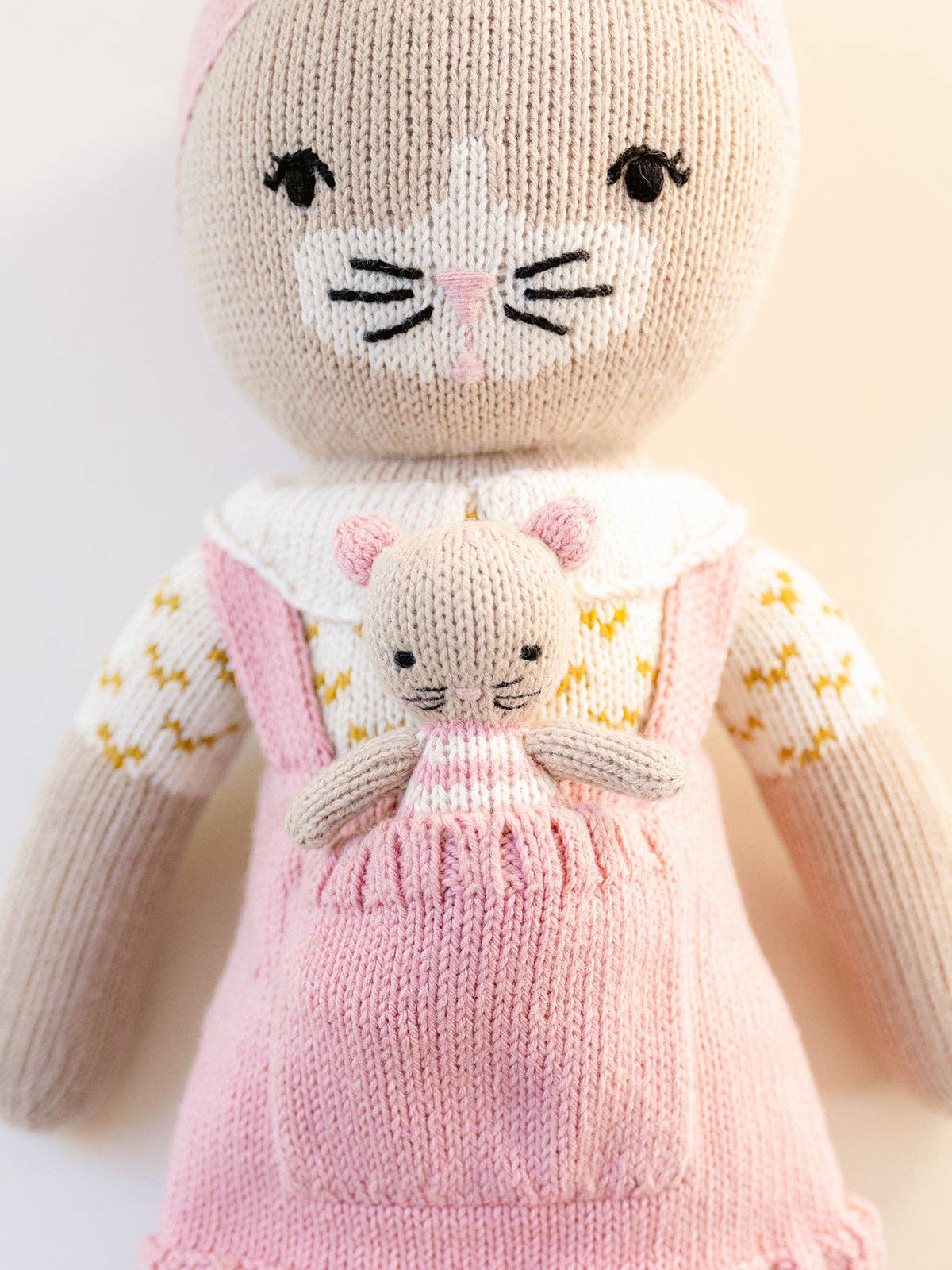 18" Cosette the Cat with 3" Mini Pocket Pal Cora the Mouse