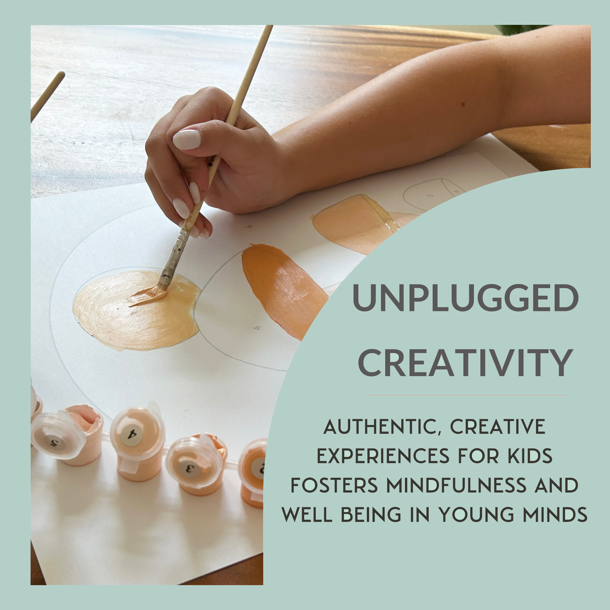 Flowers Paint by Number Kit + Easel for Kids