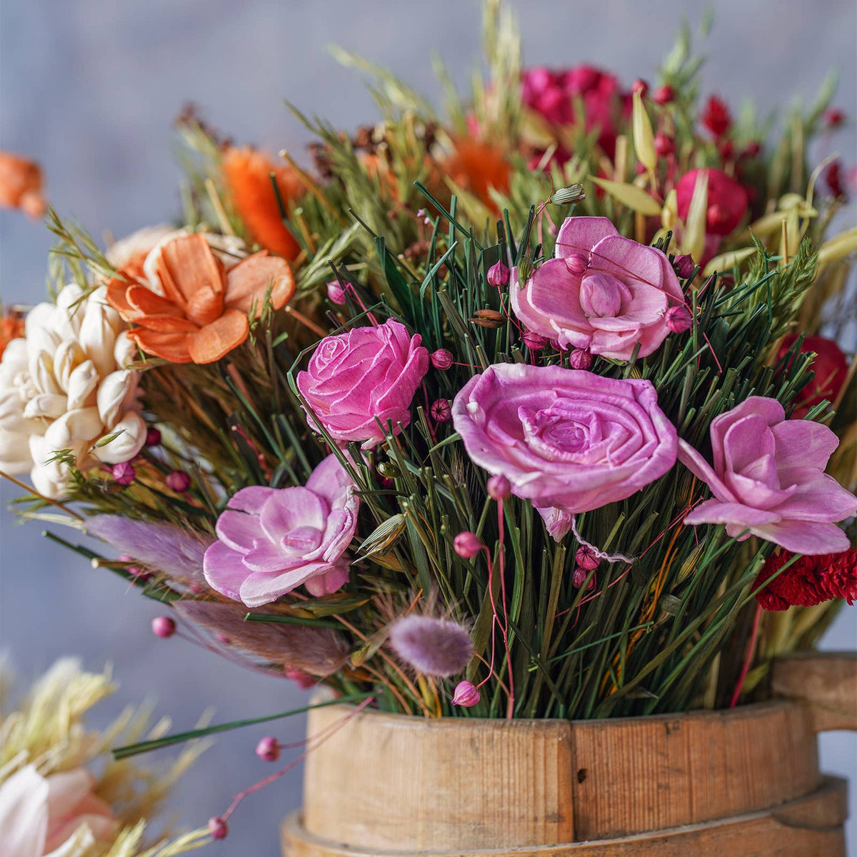Dried Flower Bouquet Mixed Color, Large