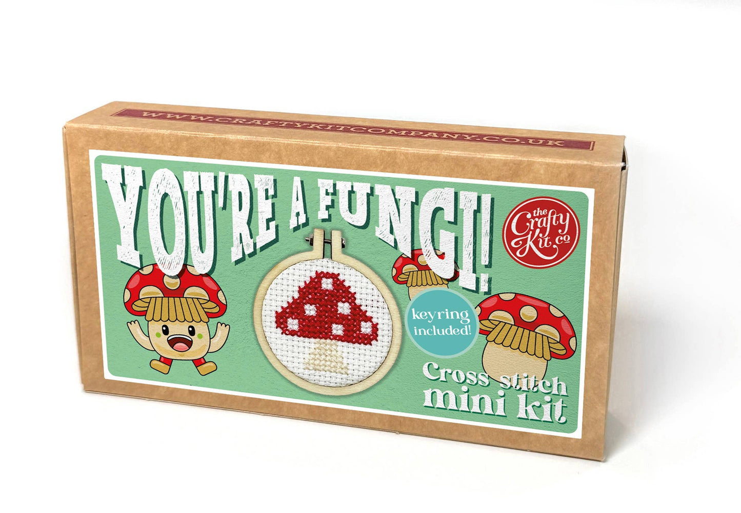 You're a Fungi! Mini Matchbox Cross Stitch Kit