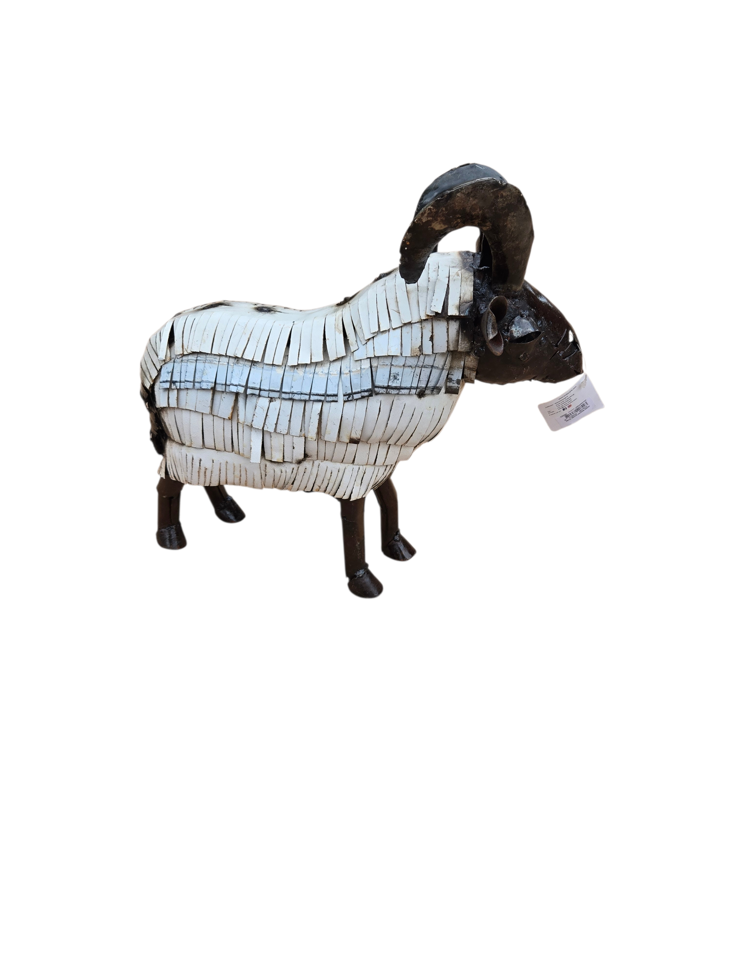 METAL WHITE LARGE SHEEP