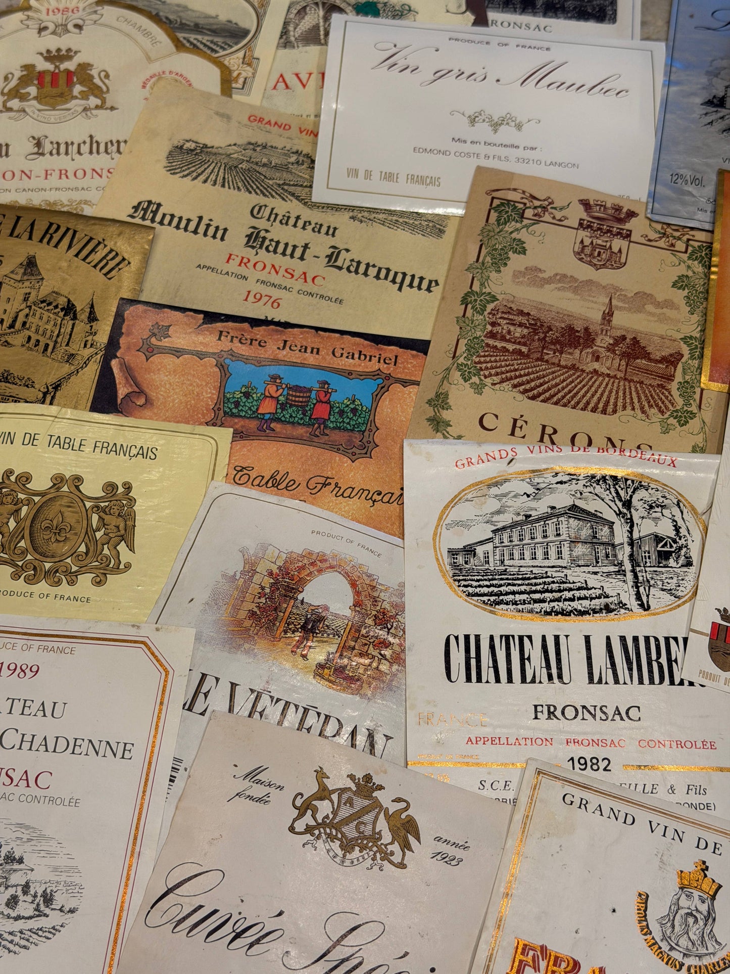 Antique and Vintage Labels in bundles of 10
