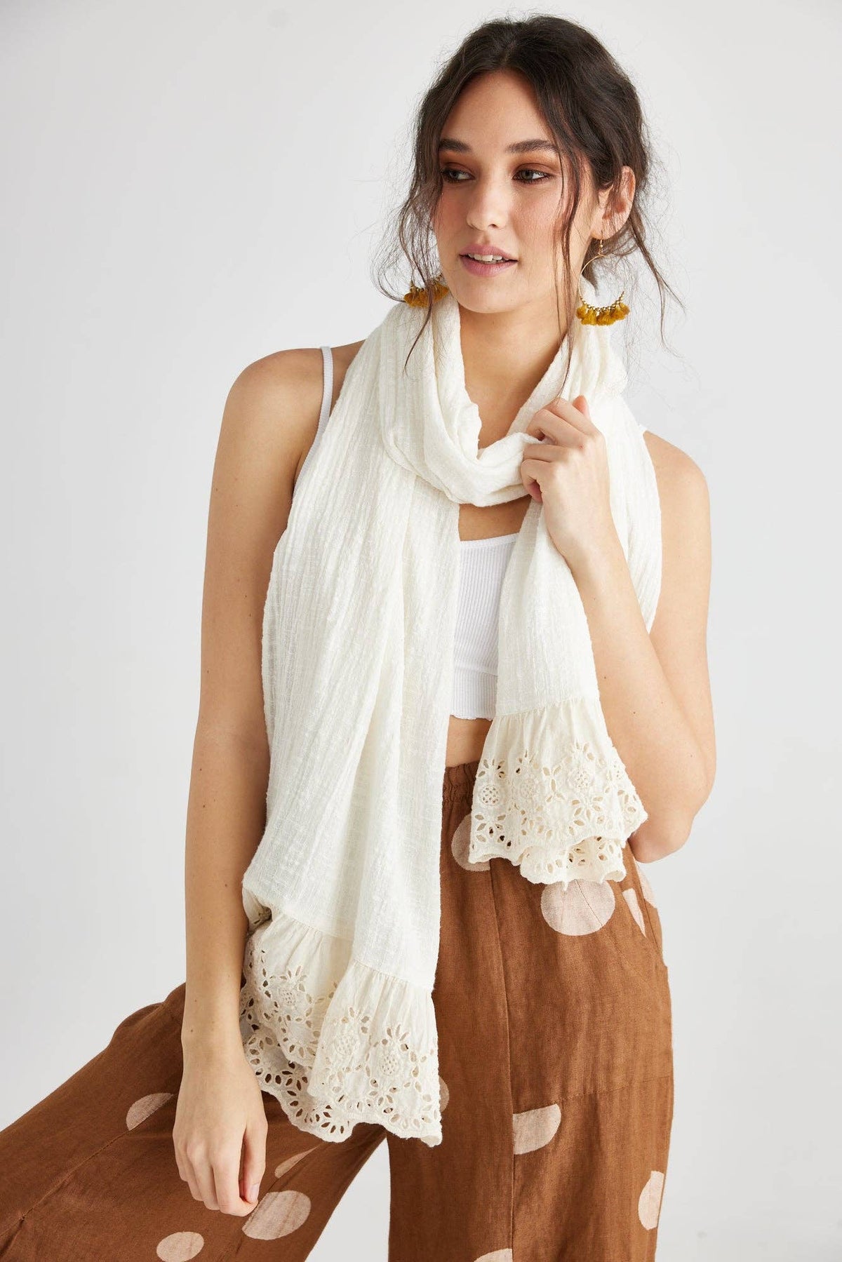 Wren Scarf. Rose Pink