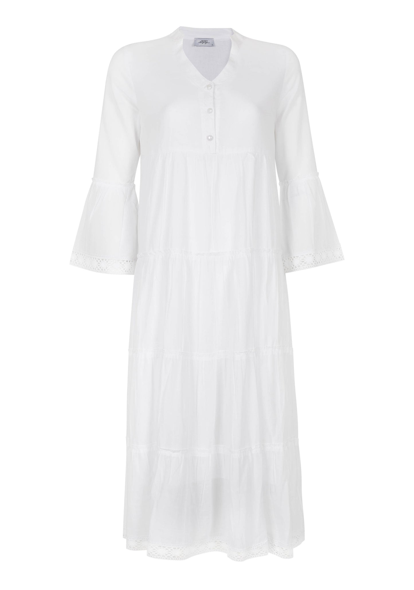 Mika Maxi Dress / Cotton Dress, Bohemian Dress, White Dress
