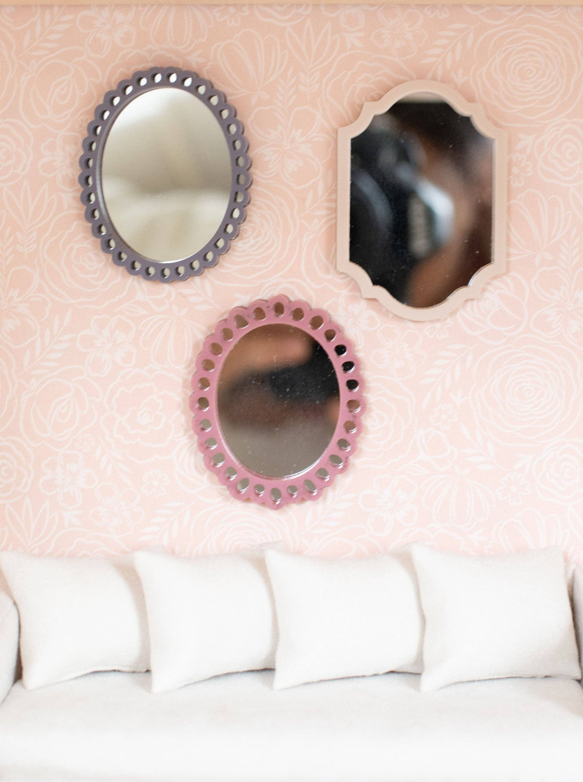 Dollhouse Miniature Dolly Wall Mirror Collection