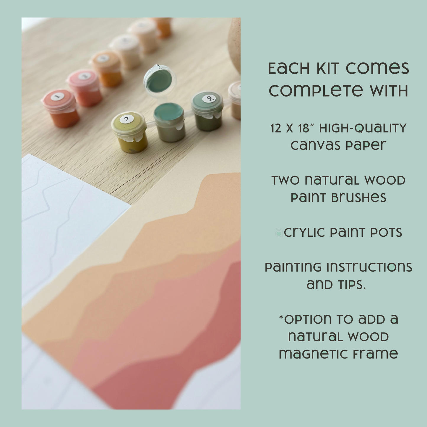 Zebra Family Paint-by-Number Kit for Kids