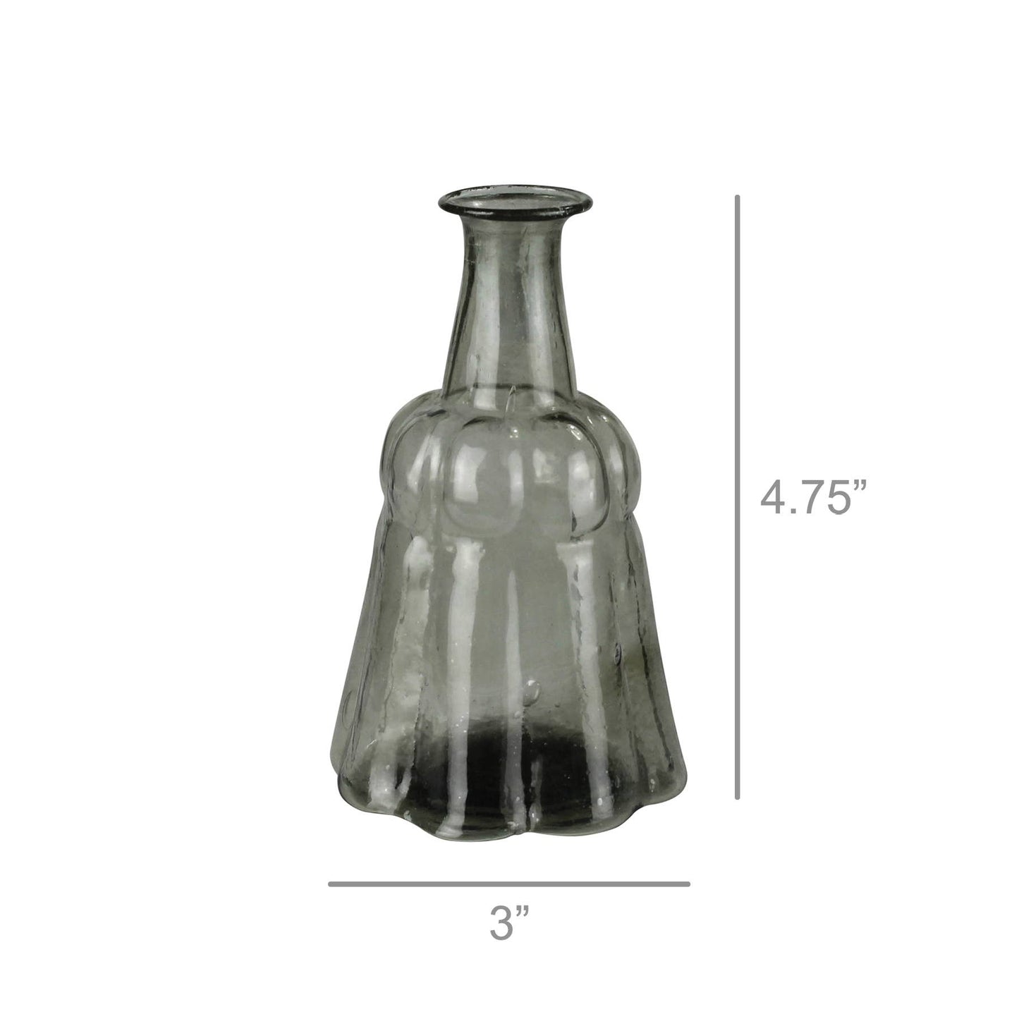 Puget Vase, Smoke Glass - Wide