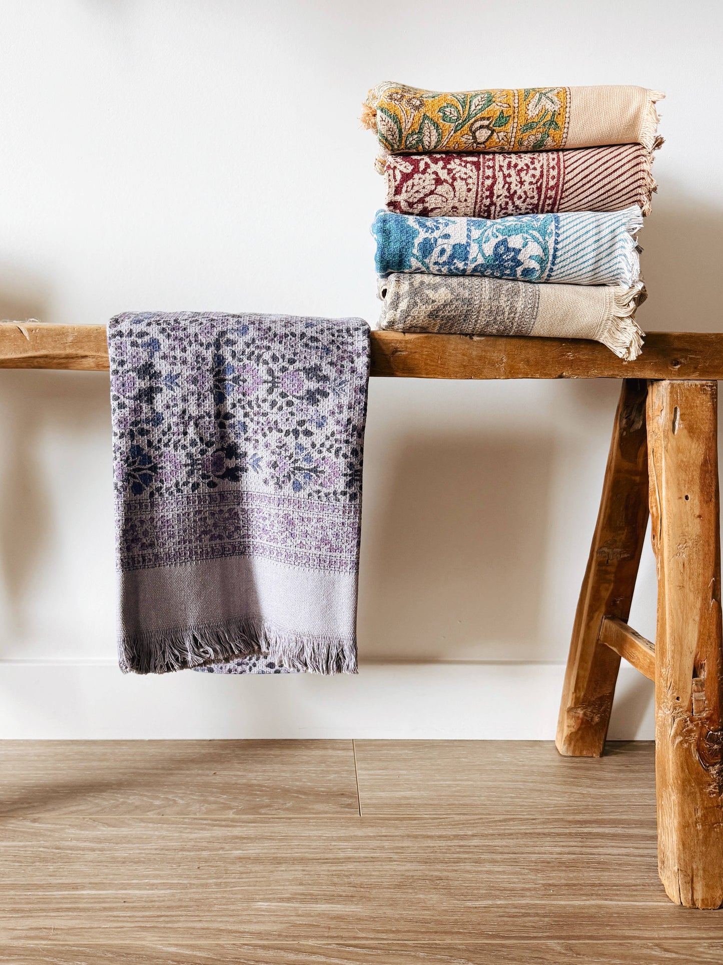 Hera Block Print Bath Towel