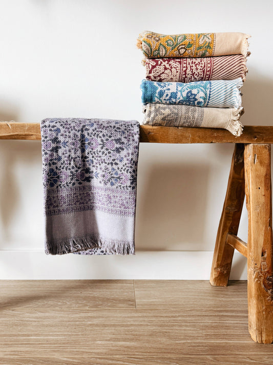 Hera Block Print Bath Towel
