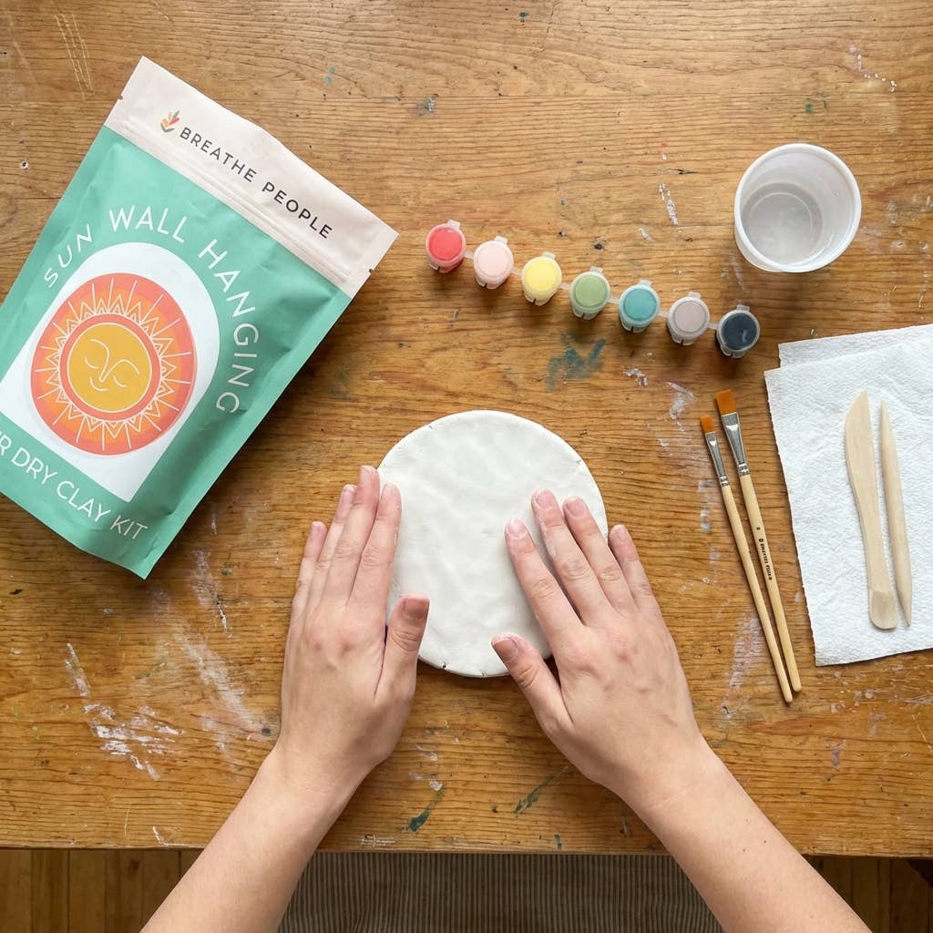 DIY Air Dry Clay Kit- Make Your Own Sun Wall Hanging