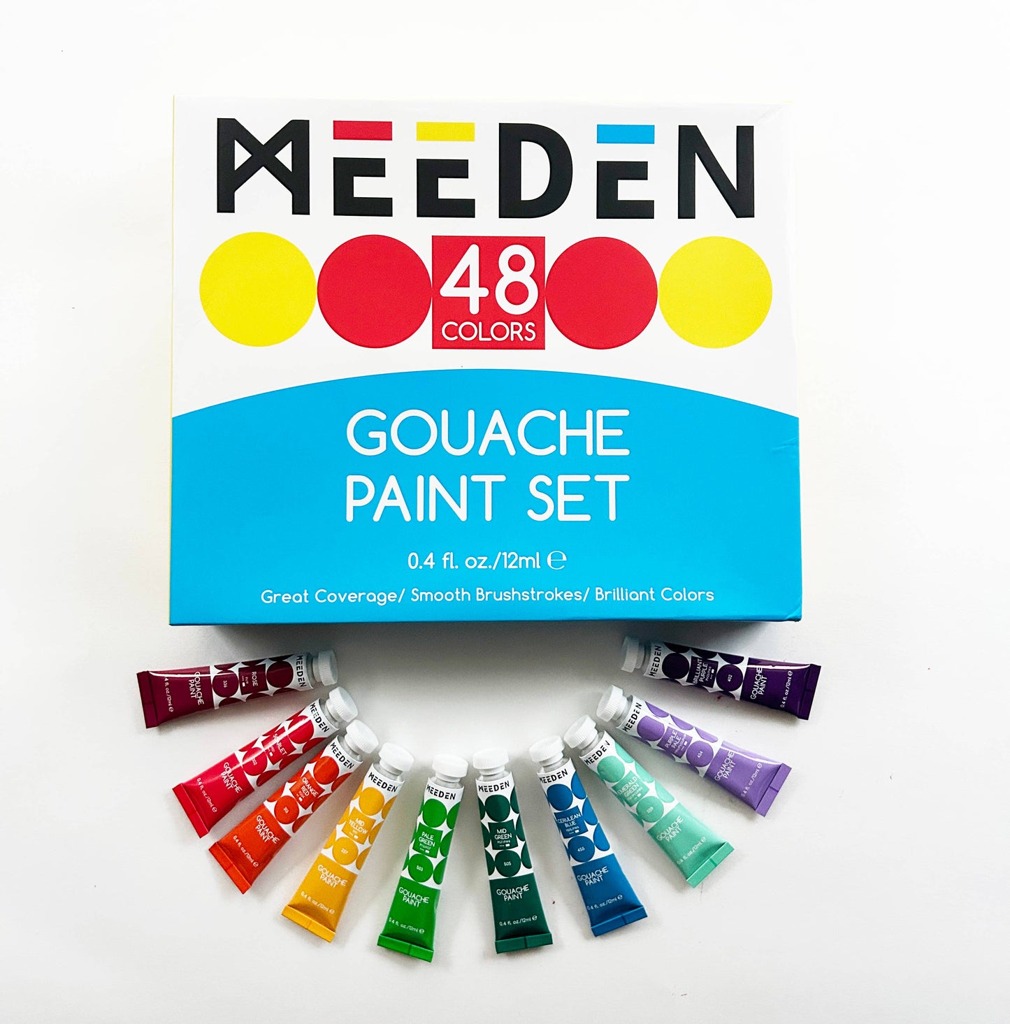 Meeden 48-Color Gouache Paint Set for Creative Beginners
