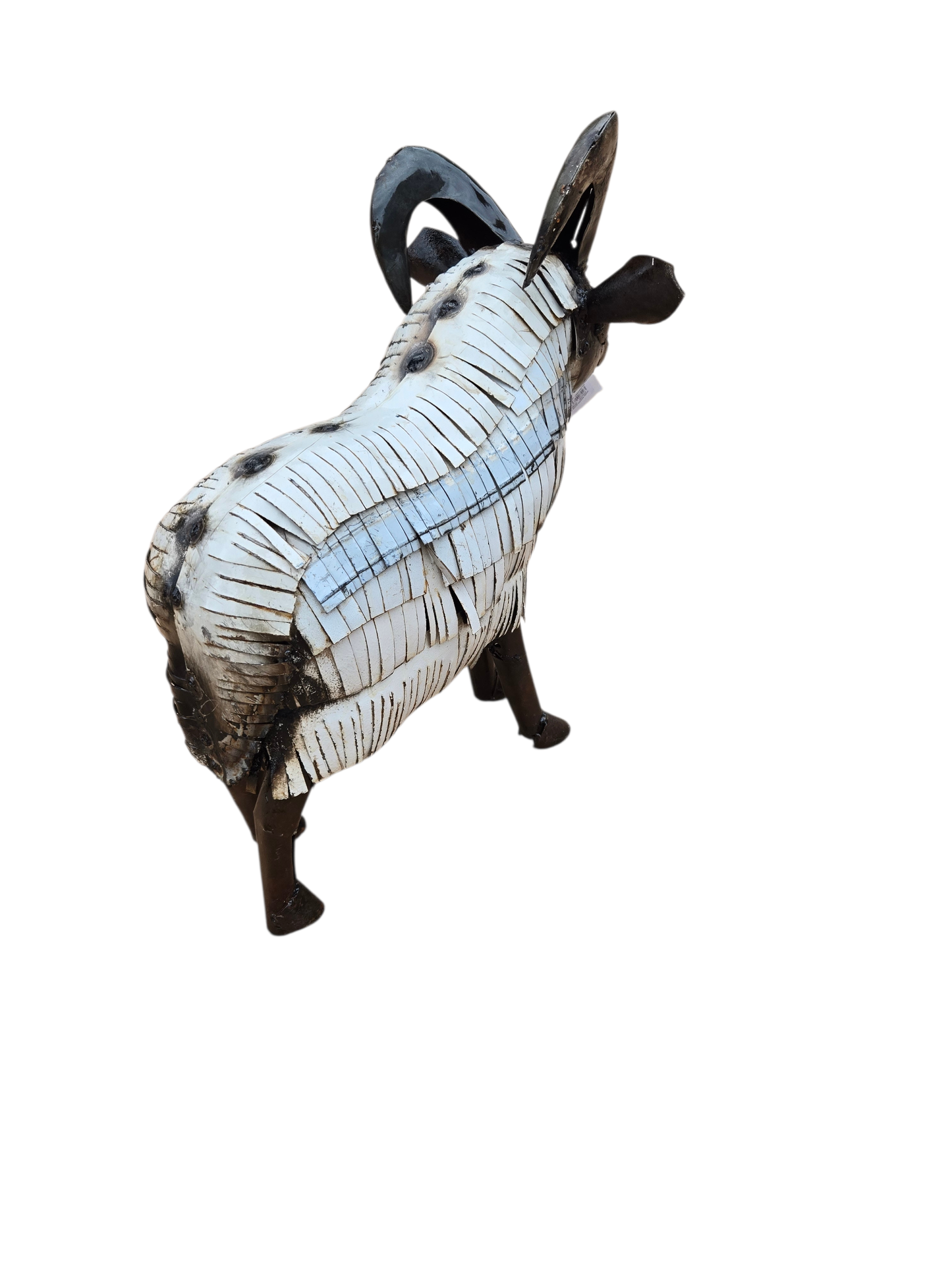 METAL WHITE LARGE SHEEP
