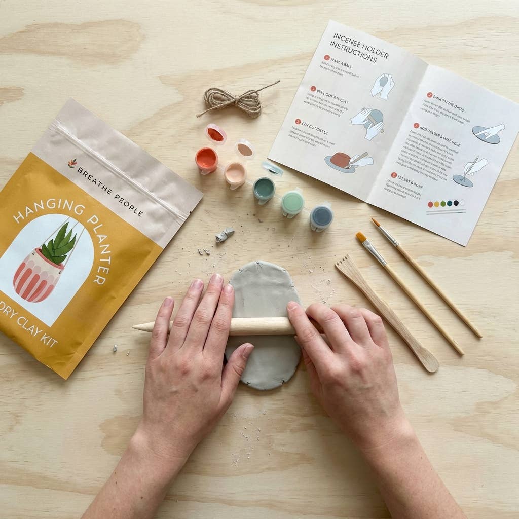 DIY Air Dry Clay Kit- Make Your Own Hanging Plant Pot
