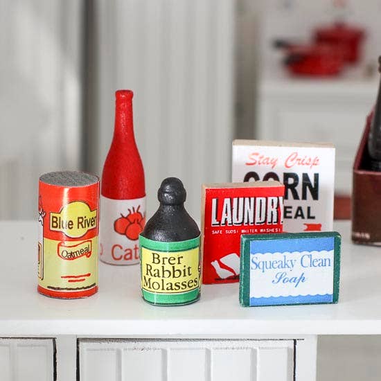 Dollhouse Miniature Kitchen Groceries (Pack of 6)