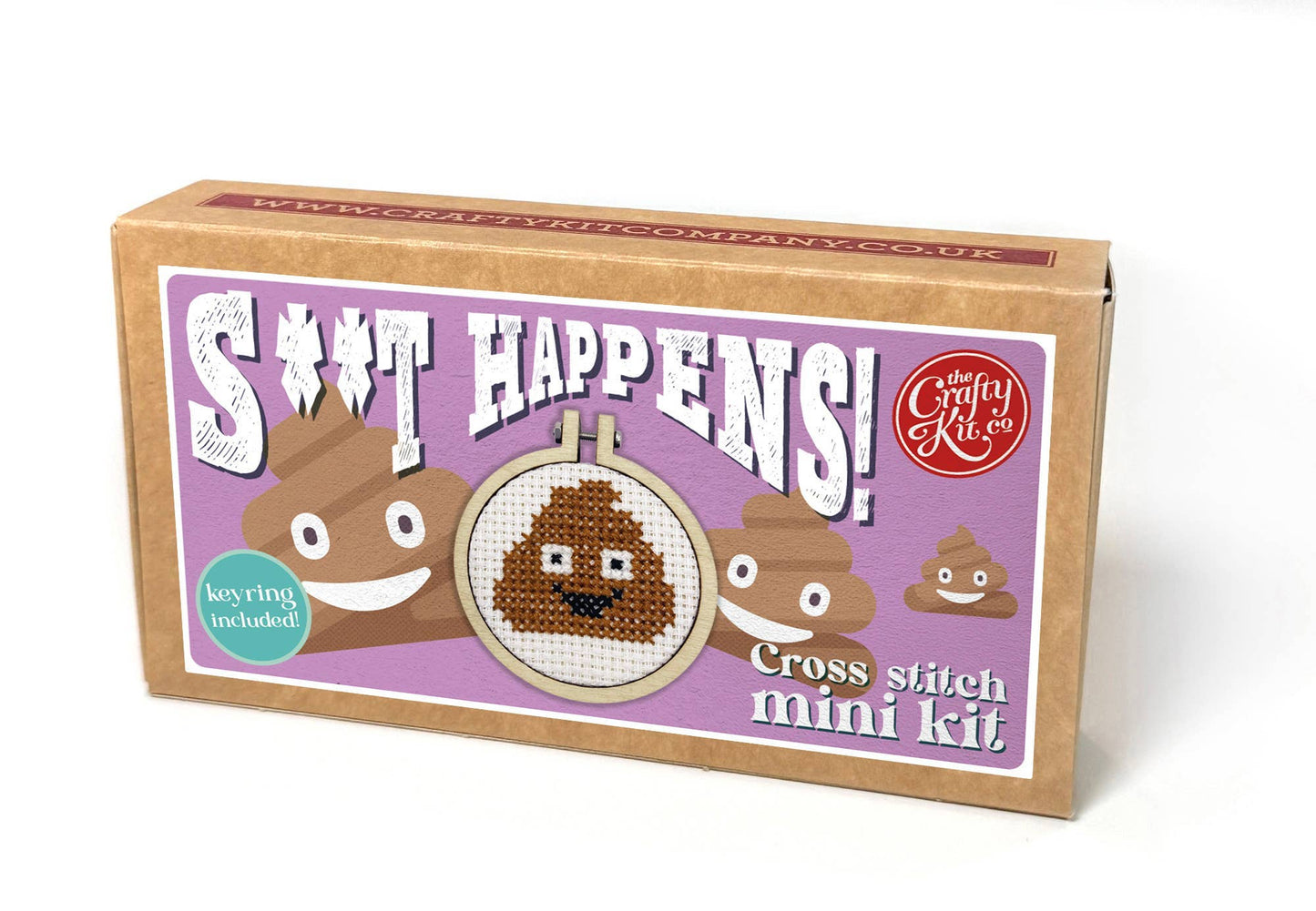 S**t Happens! Mini Matchbox Cross Stitch Kit